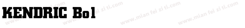 KENDRIC Bold字体转换
